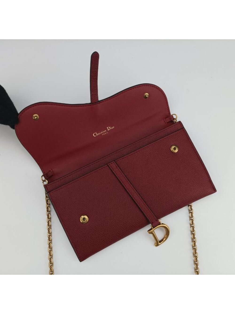 Dior Saddle Red Leather Messenger Bag - Picture 13 of 15